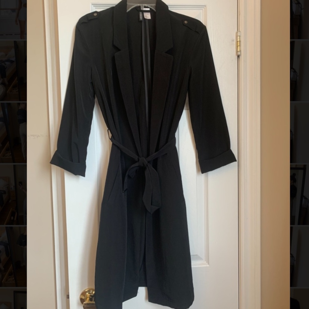 Black trench coat